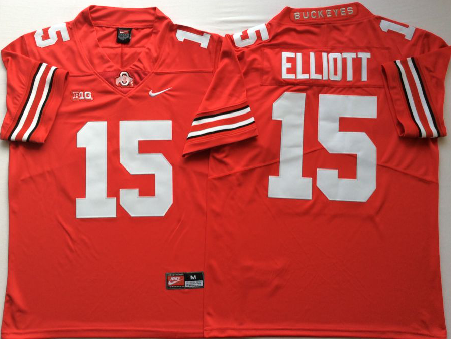 NCAA Men Ohio State Buckeyes Red 15 ELLIOTT